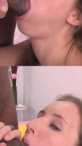Her pussy got pierced by his huge girth and she was split in two by his gigantic cock.