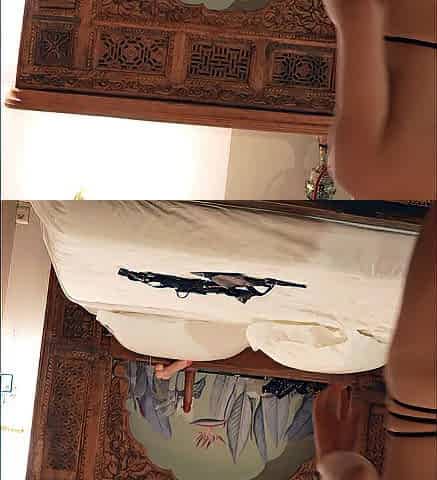 SISSY LOLA AND MISTRESSE STESSY S KISS TENDERLY IN A BALINESE COUCH