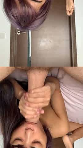 Little Asian Sura Services Big White Schlong