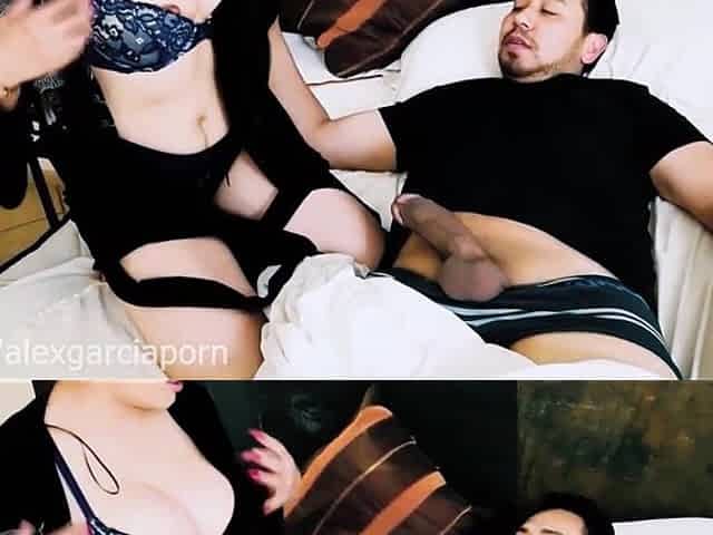 My Stepcousin Eats My Cock to Me up Because She's Eager to Get Fucked