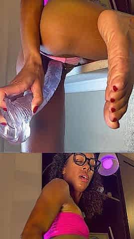 mother I'd like to fuck Twat Swallows A 12 Inch Vibrator Balls Unfathomable & Giant Squirt