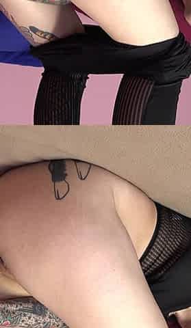 Elli Pulls Down Her Pants to Fuck Her Twat