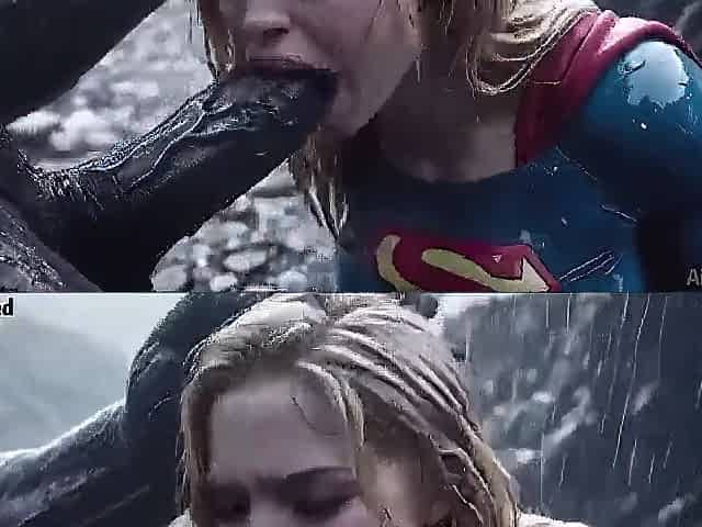[AI-generated] Supergirl is defeated in the snow and reduced to a sex serf.