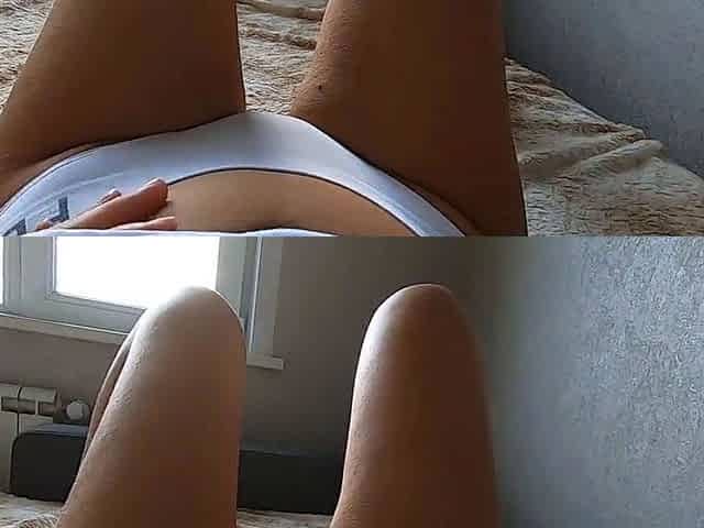 Teen Cums in White Socks - POV Amateur Solo