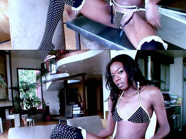 Petite Ebony Goddess Aysha Anderson Ass Fucked by a Giant Black Cock