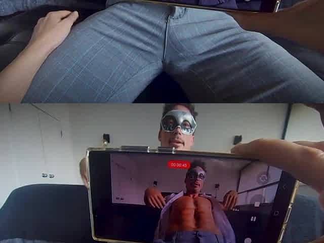 Female POV Mouthwatering Masked Muscle Male Receives Hottest Tugjob