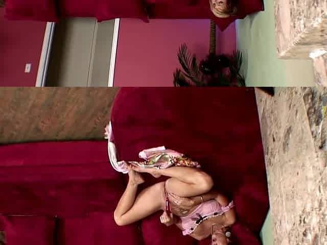 mother I'd like to fuck in pink takes his BBC after that babe pleasures herself