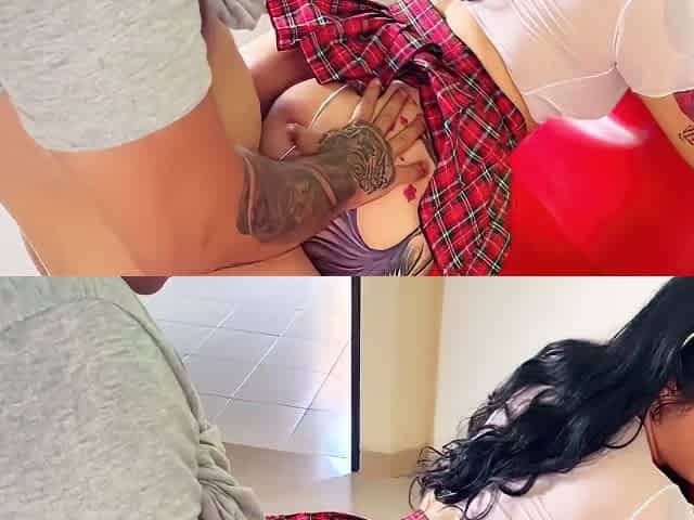 Little Ass Student 18+ Gives Sex To Her Teacher In Exchange For Good Grades. Huge Ass Small