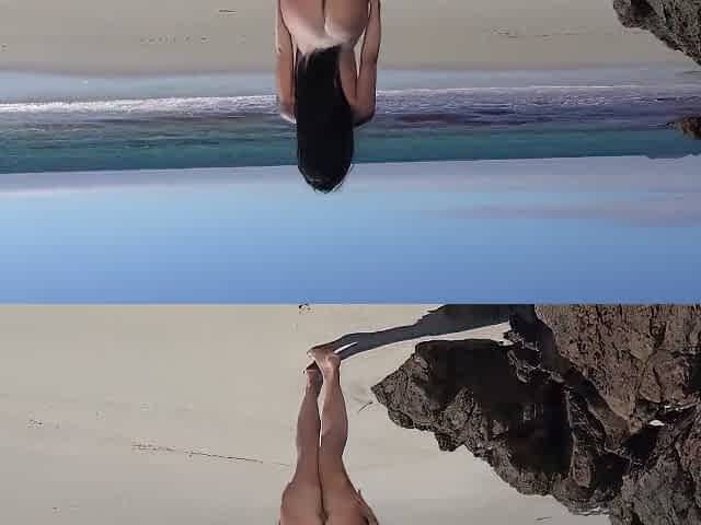 Gina Valentina Strips At The Beach - Gina Valentino