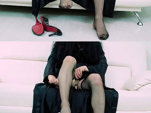 Hose & High Heels SHOW by SISSY mother I'd like to fuck - Chastity SISSYGASM - Foot Fetish Veronica Taboo