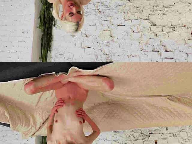 Young blonde teen ride a big cock with passion