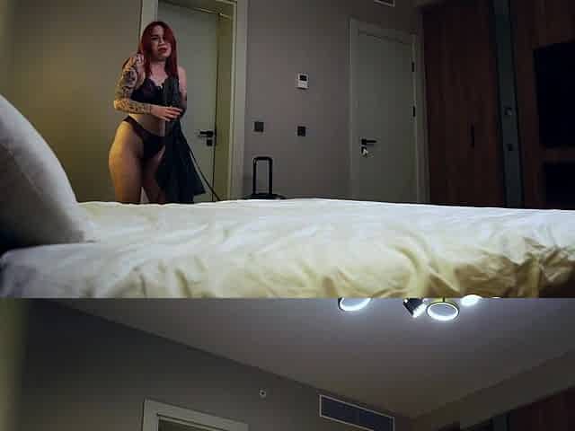 Redhead Stepmom Slips into My Bed and We Fuck All Night