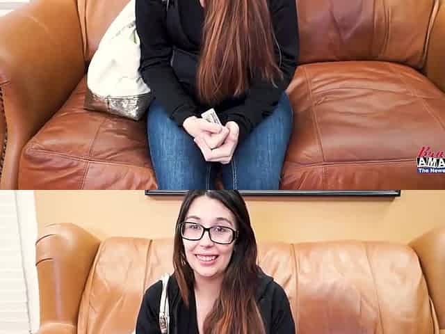 Nerdy Brunette Cutie Fiona Ryder Sucks A Cock And Gets Her Pussy Fucked!