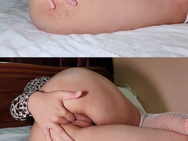 Amateur Teen play her creamy snatch