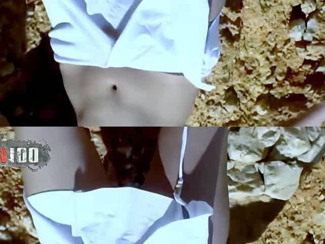 Lyam: Great Petite Arab Brunette Lyam Dancing and Stripping by the Sea
