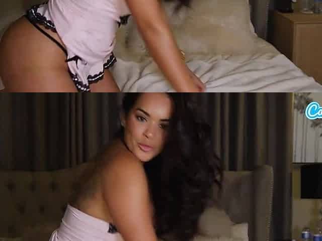 Camsoda - Coquettish very busty cam gal solo toying her wet cunt