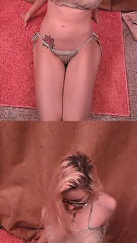 Masturbating With Hands In Green Watch Thru Underware