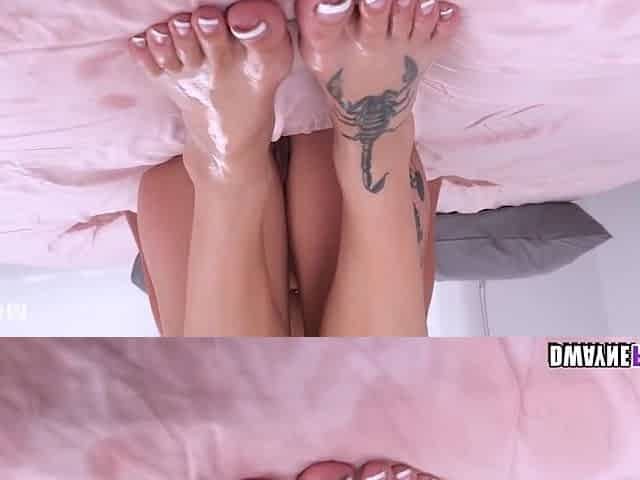 Freaky Latina Interracial Footjob - Quinn Latina, Dwayne Powers And Dakota Quinn