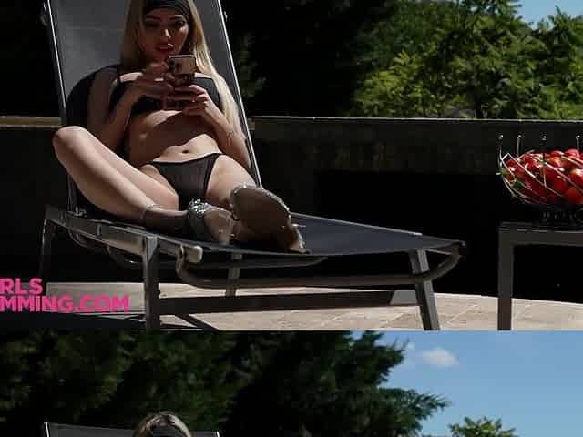 IRLSRIMMING - Super hot Columbian Gatitaveve Hawt booty massage and licking