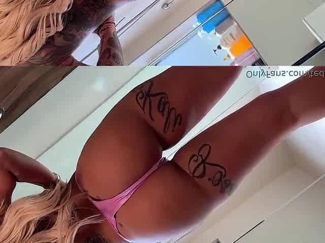 Pretty tatted pawg takes hard penis in steamy shower