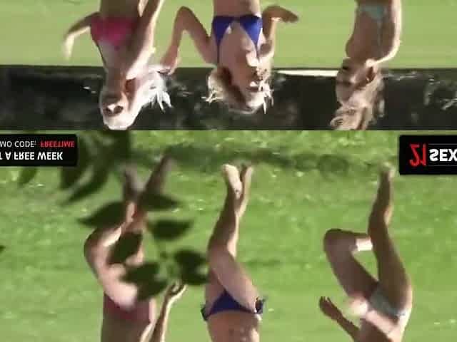 Blonde Beauties Enjoy Fucking And Pussy Play Outside With Tiffany Tatum, Mona Blue And Marilyn Sugar