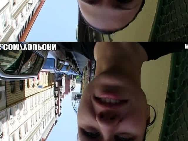 Natural Czech hotty is paid money to take a massive penis