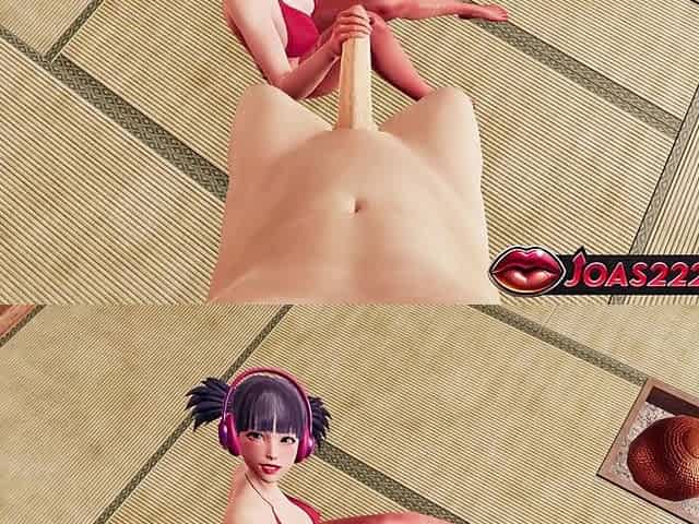 Fairy Musa with Big Tits in Red Nylon - Rule34 Animation Handjob, Intense Tits Stimulation in Ripped Pantyhose