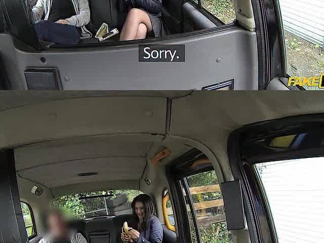 This babe squirts when this guy bangs her in the booty - Fake Taxi