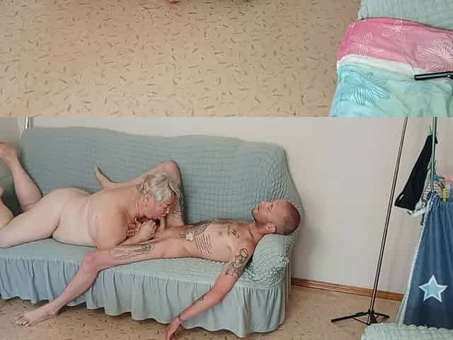 Stepmom Sucks Cock so Well with a Mouthful Until I Cum in Her Mouth