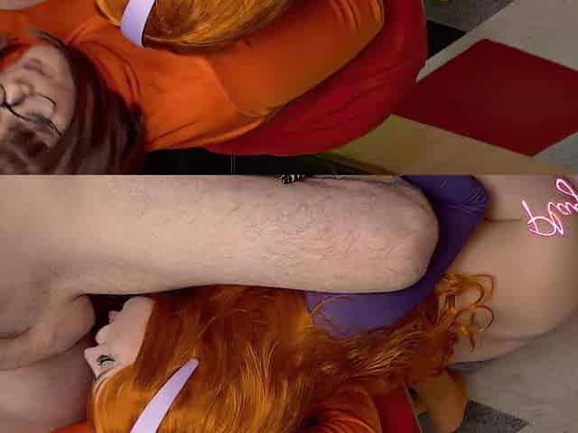 Scooby Doo cosplay trio with Daphne and Velma featuring Rollii & Naomi Ryder