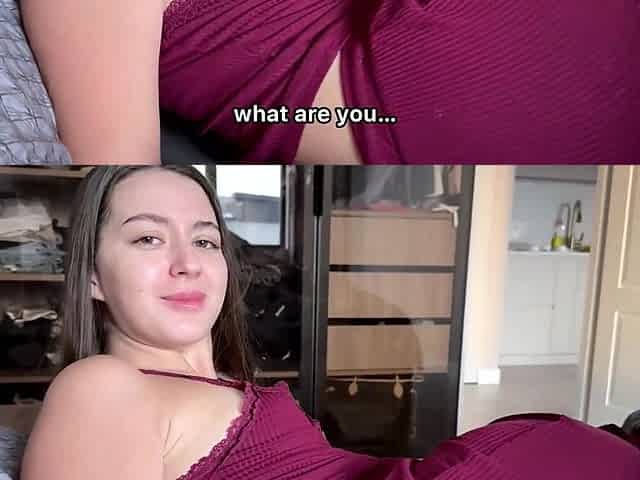 Sweet Busty Stepsister Shares Bed With Stepbro