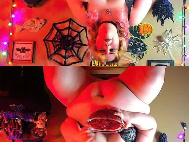 big beautiful woman Vampire Has A Jello Snack