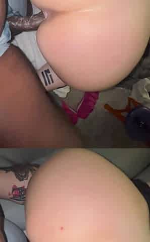 Cream All Over His Big Black Cock