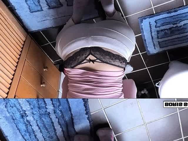 Boris Schwarz: Blonde Housekeeping Girl Fucked on the Toilet