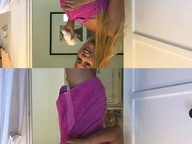 Big boobs milf masturbates with her dildo