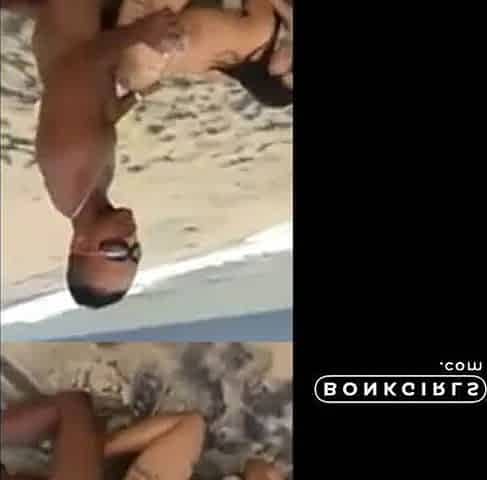 Beach Dick-Taking Turns by Amateurs Outdoors
