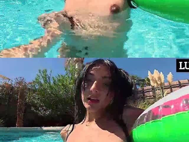 Laynee James Soaks Her Snatch In The Pool In advance of Getting Filled