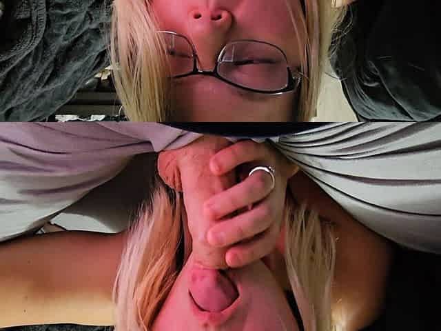 Birthday BJ Turned Into Facefucking and Reverse Cowgirl