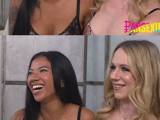 PANSEXUAL X - Olivia Would's Large Penis Pounds Cis Gal Ameena Green