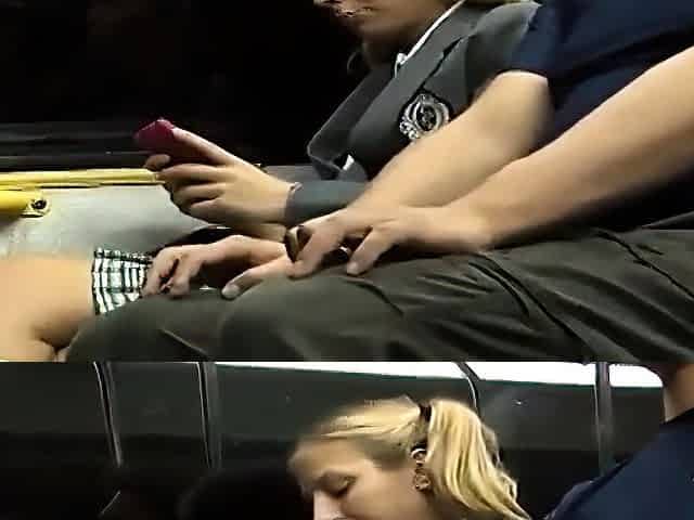 College teen sex in public