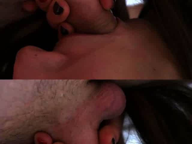 Amateur reverse cowgirl riding with crempied pussy and