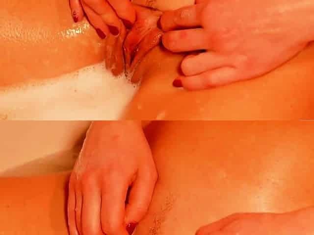 Foam Relaxation Orgasm for my Pussy