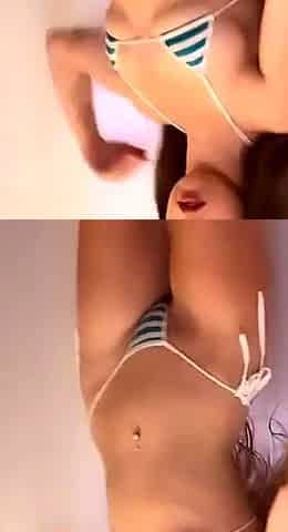 Petite small tit babe with perfect pussy masturbates