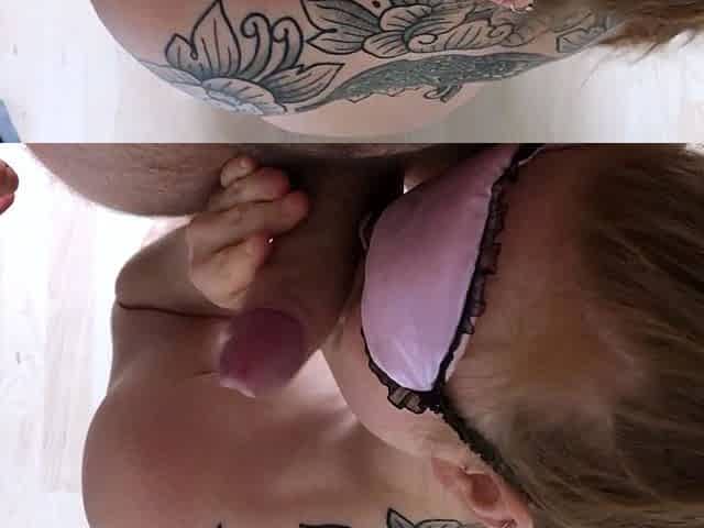 Public blowjob from an amateur brunette babe in POV video