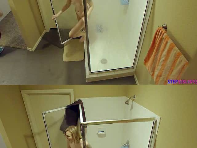 Flat chested stepsister Jasmine Riley is fucked by perverted step brother