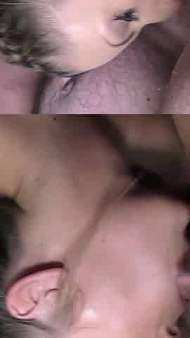 Interracial Bukkake Party with Two Hot UK Babes
