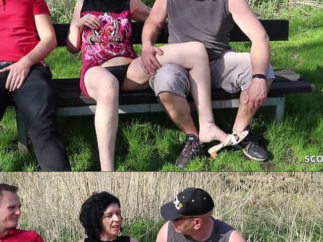 Cuckold See his German Wife Screw Stranger and eat Jizz