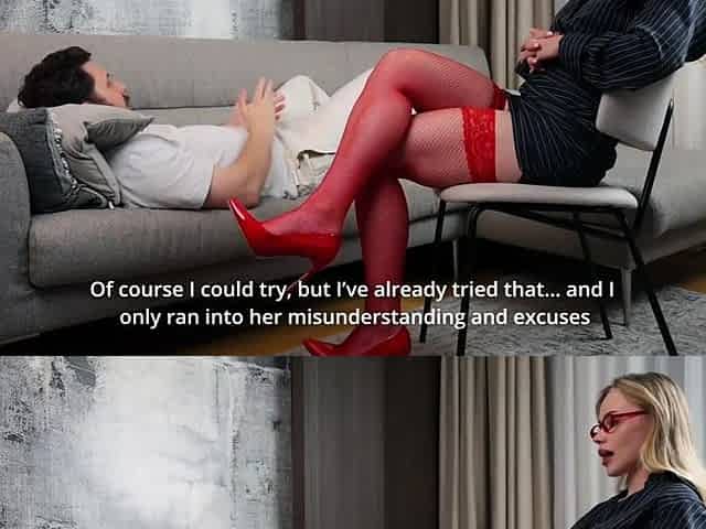 Sexy Busty Blonde Psychologist Milf Tight Pussy Pounded Hard