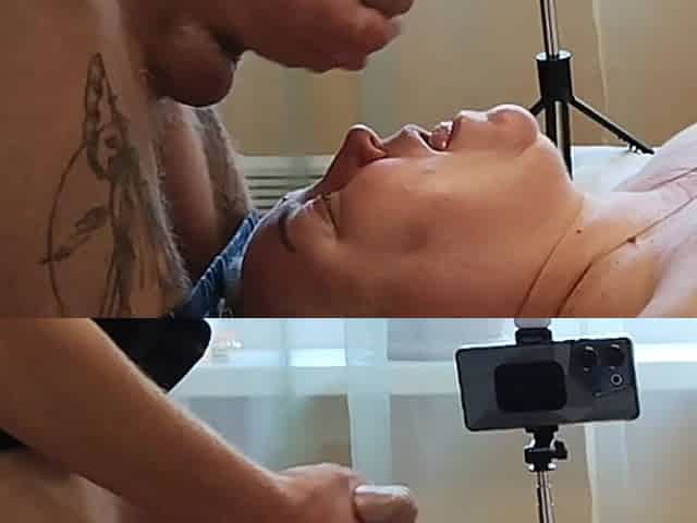 I Jerk off My Dick and Shove It Down My Mother-in-law's Throat and Then Cum in Her Mouth