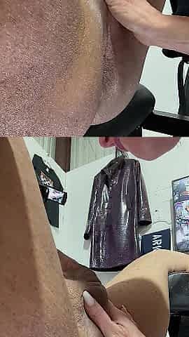 ManEater training Demonstration - make him cum 4 times from sucking him off whilst pegging. Close up